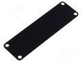 Front panel; aluminium; 1455; black; 10pcs. HAMMOND HM-1455LALBK-10