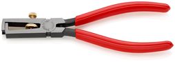 KNIPEX 11 01 160 Insulation Stripper with opening spring, universal plastic coated black atramentized 160 mm 11 01 160 4003773033868