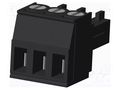Connector: pluggable terminal block; plug; female; 10A; 300V; PA66 AMPHENOL ANYTEK TJ0311030000G