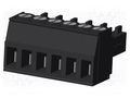 Connector: pluggable terminal block; plug; female; 10A; 300V; PA66 AMPHENOL ANYTEK TJ0611030000G
