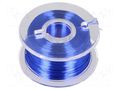 Silver plated copper wires; 0.1mm; blue; Cu,silver plated; 100m DONAU ELEKTRONIK D-LD10-2