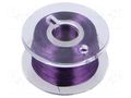 Silver plated copper wires; 0.1mm; violet; Cu,silver plated DONAU ELEKTRONIK D-LD10-6