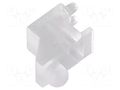 Fiber for LED; Ø3mm; Front: convex; angular,with PCB mounting BIVAR SLP3-300-100-R