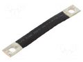 Braids; insulated earthing tape; 16mm2; Ø1: 9mm; Ø2: 9mm; 120A; IKT CONNECT IKT-016-100-0909-D