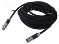 Cable; XLR male 3pin,XLR female 3pin; 10m; black; textile VENTION BLALL
