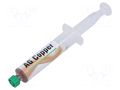 Heat transfer paste; red; on copper basis; copper; 14ml; 3.1W/mK AG TERMOPASTY PASTA-CU-40
