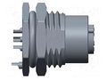 Connector: M12; socket; PIN: 8; female; 30V; IP68; soldering; plastic AMPHENOL LTW 12P-08PFFS-SF8001