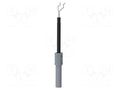 Measuring tip; 1A; grey; Socket size: 4mm; Plating: nickel plated SCHÜTZINGER ZPK8188NI-GR