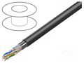 Wire; F/UTP; 4x2x24AWG; 5e; outdoor; wire; Cu; Insulation: PE; black LANBERG LCF5-30CU-0305.BK