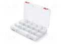 Container: collective; with partitions; transparent; SQR BOX KISTENBERG KSQ35254