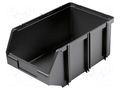 Container: cuvette; black; 450x300x190mm; CLICK BOX KISTENBERG KCB45-S411