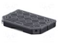 Container: collective; with partitions; black; 284x195x40mm KISTENBERG KTG30204