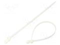 Cable tie; with fixing lugs; L: 305mm; W: 7.6mm; natural; polyamide BM GROUP BMBH3076