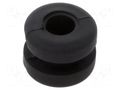 Grommet; Ømount.hole: 4.8mm; Øhole: 3.2mm; black; -40÷135°C; UL94HB ESSENTRA ESS-10009857