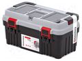 Chest; tool case; black-grey; polymer; OPTIMA; 470x256x238mm; 13kg KISTENBERG KOPA5025-4C