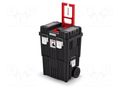 Chest; tool case; with wheels; black; HEAVY; 450x360x640mm; 25kg KISTENBERG KHVWM-S411