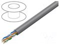 Wire; U/UTP; 4x2x23AWG; 6; wire; CCA; PVC; grey; 305m; Øcable: 6mm LANBERG LCU6-15CC-0305-S