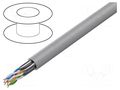 Wire; U/FTP; 4x2x23AWG; 6a; wire; Cu; LSZH; grey; 305m; Øcable: 7.5mm LANBERG LCUF6L-11CU-0305.S