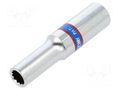 Socket; 12-angles,socket spanner; 6mm; 1/4"; long KING TONY KT-223006M
