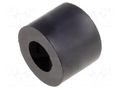 Spacer sleeve; cylindrical; polyamide; L: 6mm; Øout: 10mm; black DREMEC DR3810/6.2X6