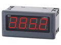 Voltmeter; digital,mounting; 0÷10V; LED; 4-digit; Char: 20mm; N24S LUMEL N24S-410300M1