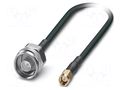 Cable; N male,SMA male; FRNC; shielded connectors; black; 1m; 50Ω PHOENIX CONTACT 1340143
