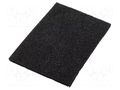 Conductive foam; ESD; L: 1000mm; W: 1000mm; Thk: 10mm; Features: hard SOLDER PEAK ASFH100X100X10