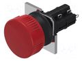 Switch: push-button; 16mm; Stabl.pos: 1; NC x2 + NO x2; red; none EAO 51-159.0252