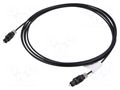 Cable; Toslink plug,both sides; 3m; Connector colour: black LANBERG CA-TOSL10CC-0030BK