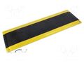 Mat: floor; anti fatigue; ESD; black,yellow; L: 0.91m; W: 0.61m EUROSTAT GROUP ERS-329177005