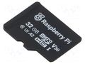 Accessories: microSDcard; Data storage device: microSD RASPBERRY PI SC1628