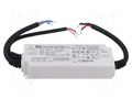 Power supply: switching; LED; 60W; 48VDC; 0÷1.25A; 110÷305VAC; IP67 MEAN WELL XLN-60-48-DA2