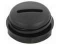 Stopper; Size: M16; black; EPDM; UL94V-2; -35÷85°C TECHNO 6DB063100