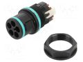 Connector: AC supply; snap-on; male; TH389; 23mm; 0.25÷1.5mm2; 500V TECHNO THS.389.L4E