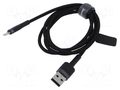 Cable; High Speed,USB 2.0; Apple Lightning plug,USB A plug; 1m BASEUS CALKLF-BG1