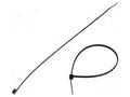 Cable tie; L: 200mm; W: 2.6mm; black; polyamide; UL94V-2; -40÷85°C MTA MTA-4621430