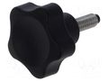 Knob; Ø: 32mm; Ext.thread: M6; 16mm; H: 22.5mm ELESA+GANTER VC.692-166282