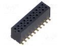 Connector: pin strips; male; PIN: 20; 1.27mm; gold-plated; SMT; 2x10 SAMTEC FLE-110-01-G-DV