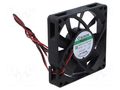 Fan: DC; axial; 12VDC; 80x80x15mm; 40.57m3/h; 30.8dBA; Vapo; 2800rpm SUNON MF80151V3-A99-A