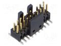 Connector: pin strips; male; PIN: 20; 1.27mm; gold flash; SMT; 2x10 SAMTEC FTSH-110-01-F-DV