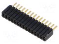 Connector: PCB to PCB; female; PIN: 15; SLM; straight; THT; on PCBs SAMTEC SLM-115-01-G-S
