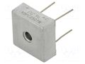 Bridge rectifier: single-phase; Urmax: 100V; Ufmax: 1.1V; If: 25A DC COMPONENTS KBPC2501W-DC