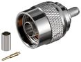 N Male Crimp Type Ø 5.2 mm - with gold-plated pin, for RG 58 cable 11361
