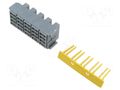 Case; push-in; ways: 20; polyamide 66; grey; Kit: holder; MINIVAL MTA 0101698