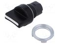 Switch: rotary; 22mm; Stabl.pos: 2; black; none; IP65; prominent EAO 46-2828.1CV0.008