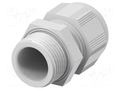 Cable gland; without nut; PG36; IP68; polyamide; light grey TE Connectivity 1SNG601223R0000