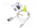 Cable; USB 2.0; Apple Lightning plug,USB A plug; 0.5m; white GOOBAY GOOBAY-74510