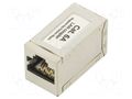 RJ 45 coupler; white; Cat: 6a; connection 1: 1; Shielding: shielded GEMBIRD NCA-LC6S-01