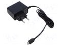 Power supply: switching; mains,plug-in; 5VDC; 2A; 10W; 80% ESPE E12-1005-UM1