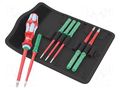 Kit: screwdrivers; insulated,slim; Torx®; 1kVAC; case; 8pcs. WERA WERA.05006630001